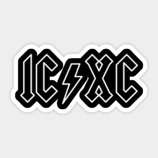 IC/XC AC/DC font Sticker